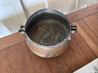 Antique  Hand-hammered Copper Cooking Pot Or Cauldron