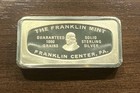 1970 Franklin Mint 1000 Grain Sterling Bar     Bankmarked Rhode Island Nat  Bank