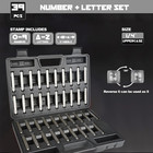 Metal Stamp Number   Letter Punch Set  39 Piece - Industrial Grade Steel Stamps 