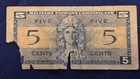 Series 521 5 Cents Us Military Payment Certificate  31 Paper Currency   rough  