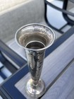 Vintage Towel Weighted Sterling Silver Trumpet Vase