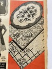 Vintage Latch Hook Rug Patterns Oval Rectangle Flours Pansies Roses Leaves