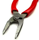 Snap On Tools Usa Red 5  Soft Grip Mini Long Nose Slip Joint Pliers Ln44bcf New