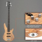 Gib Electric 5 String Bass Guitar Full Size Bag Strap Pick Connector Wrench Us