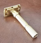 Vintage 1961 Gillette Aristocrat Gold Slim Adjustable Safety Razor  code G4 