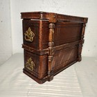 Original Antique 1904 Set Singer Treadle Sewing Machine  Drawers Tiger Oak  1