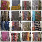 Vintage Reversible Kantha Quilt Indian Blanket Handmade Wholesale Lot 1pc Throw