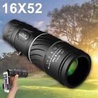Day night Vision 16x52 Zoom Hd Monocular Dual Focus Optics Telescope Bak4  clips