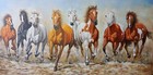 8 Running Horses  Feng Shui Symbol Of Success Painting
