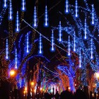 Funpeny Meteor Shower Rain Lights  288 Led Christmas Lights Icicle Snow Falling
