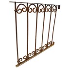Antique Iron Garden Gate Fence Panel - 31  X 33  - Ga20858