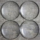 Cleverdelights 50mm  2   Round Glass Cabochons - 2 Pack 2 Inch  Clear 