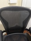 Herman Miller Aeron Chair Medium Size B Semi Adjustable With Lumbar Black Mesh