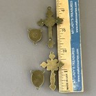 14 Pc Set 7 Rosary Crucifix   7 Centerpiece Saint Michael Divine Mercy Bronze
