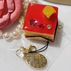 Q-pot Japan Strawberry Layer Cake Phone   Bag Charm  Charm keychain  usa Seller 