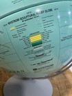 Vintage World Globe Nystrom Sculptural Relief Globe  Mid Century Modern 16 Inch