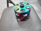 Small 5 Tier Plastic Poker Chip Rack With Plastic Poker Chips