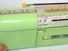 Vtg 1980s Sharp Stereo Radio Cassette Recorder Boombox Qt-50 gr  Green - Parts