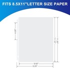 65 Pack Clear Sheet Protectors  8 5 X 11 Inch Page Protectors For 3 Ring Binder 