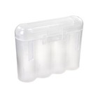 Six  6  Ebc Battery Aa Aaa Clear Plastic Battery Storage Case Holder Box Us Ship