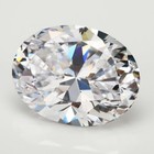 50pcs 2x3 13x18mm White Loose Oval Cz Stone Cubic Zirconia Gemstone Diy Jewelry