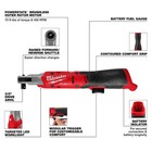 Milwaukee 3053-20  M12 Fuel 3 8 Inch Ratchet Baretool New  Authorized Usa Dealer