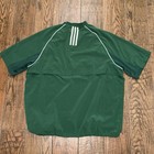 Adidas Mens 1 4 Zip Baseball Coaches Cage Jacket Pullover Green Size  Large