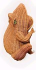 Vintage Basket Frog Mid Century Glass Eyes Large  Rare 21   17 