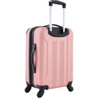 Travelers Club Chicago Hardside Expandable Spinner Luggage rose Gold 20 carry-on