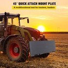 1 4  Thick Skid Steer Mount Plate Adapter Loader Quick Tach Attachment