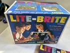 Vintage Lite Brite Hasbro 1967 Light Bright Original Pegs Peg Storage Box Tested
