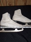 Vintage Ice Figure Skates Womens Size 8 5  Made In Canada Sheffield Steel Blades