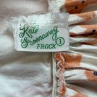 1950s Novelty Print Baby Dress Vintage Dog Print Kate Greenaway Size 1 12 Months