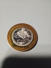 Sahara Las Vegas  10 Gaming Casino Token 999 Silver Strike