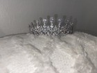 Vintage Women Wedding Tiaras Silver Cubic Zirconia