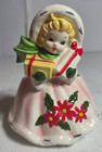Vintage Relpo Chicago Ill Made In Japan Planter Blonde Girl W Presents A-2033