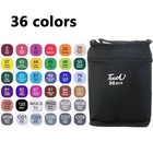 Colored Marker pens Set Brush Design For Drawing Sketch Kawaii Manga Art School