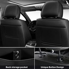 Car Seat Covers Fit For Maxima 1999-2023 Waterproof Leather Front Cream White