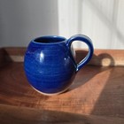 Carlota J Ceramica Gres Handmade Pottery Mug 8fl Oz Block Pattern W art