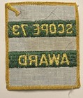 1973 Scope Award Canada Olympia Patch Boy Scouts Badge Vintage Embroidered Logo