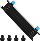 New 10 Row 10an Aluminium Engine Transmission Oil Cooler Kit W  6an 8an Adapter