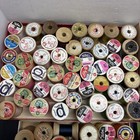 276-vtg Sewing Spools Original Thread Various Brands Mix Wood And Plastic Lot