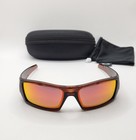 Oakley Custom Gascan Rust Silver Icons  Fire Polarized Sunglasses Authentic Rare