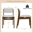Modern Padded Dining Chairs Set Of 4 W padded Seat Tilt Backrest For Dining Room