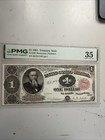 Pmg35 1891  1 Treasury Note Fr 350