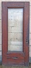 32 x79 x1 75  Antique Solid Oak Wooden Exterior Entry Door Beveled Glass Window