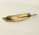925 Silver Finn Jensen Norway Norwegian Leaf Brooch Gilloche Enamel