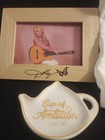 Vintage Dolly Parton White Ceramic Guitar Spoon Rest Butterfly Plus More All    