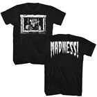 Macho Man T-shirt Randy Savage Madness 2 Sided 100  Licensed New Black Cotton