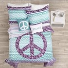 Lush Decor Peace Sign Reversible 5 Full queen Reversible 5 Piece Quilt Set Ombre